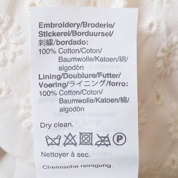 Madewell Petite Eyelet Tassel-Tie Mini Dress Coastal Cowgirl Cottagecore Boho 10 - Picture 9 of 9